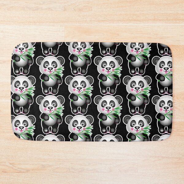Item preview, 22 Süßer kleiner Baby Panda Bär Pandabär mit Bambus steht designed and sold by Margarita-Art.