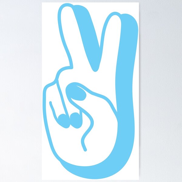 Item preview, Blue Peace Sign designed and sold by feliciasdesigns.