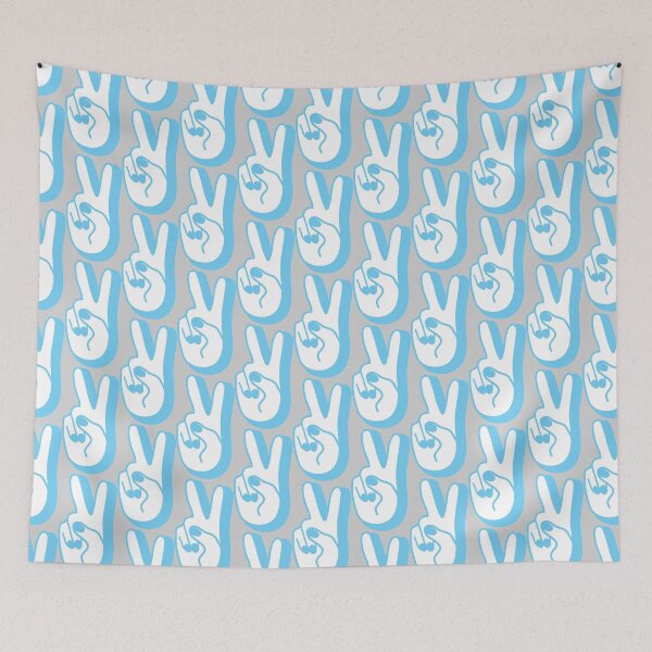 Item preview, Blue Peace Sign designed and sold by feliciasdesigns.