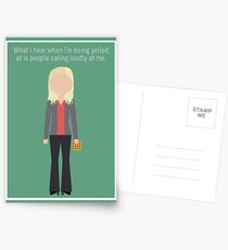 Leslie Knope: "Caring Loudly" Postcards