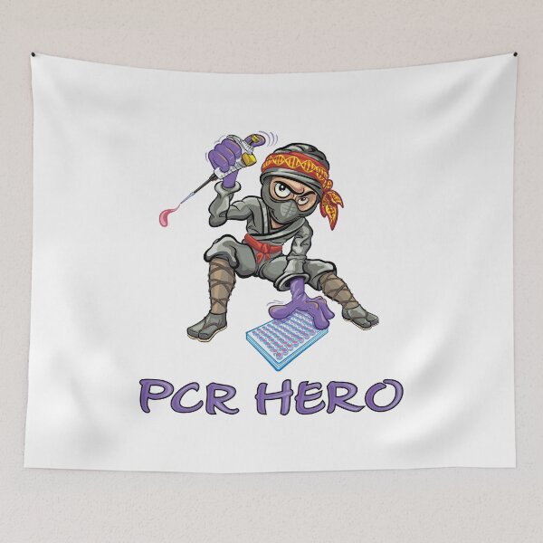 Item preview, PCR Hero Character Design for DNA Biotechnology Lab Scientists designed and sold by Zit-Zat-Zot.