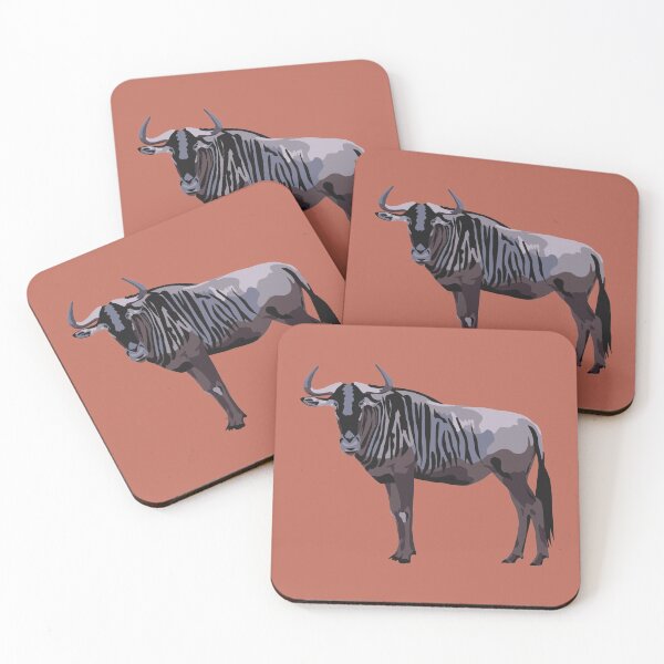 Item preview, Wildebeest portrait designed and sold by GeoCreate.