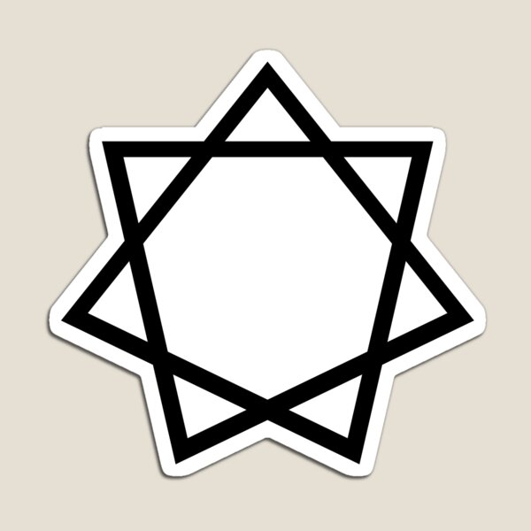 Item preview, Heptagram Symbol in black designed and sold by RetroNeon.