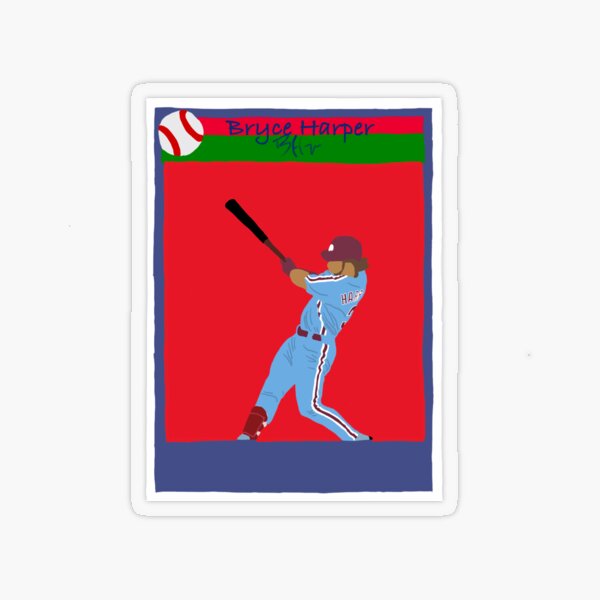 Bryce Harper Jersey  Sticker for Sale by athleteart20