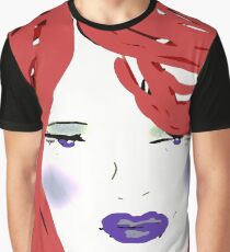 Rhonda Rocking Her Red Graphic T-Shirt