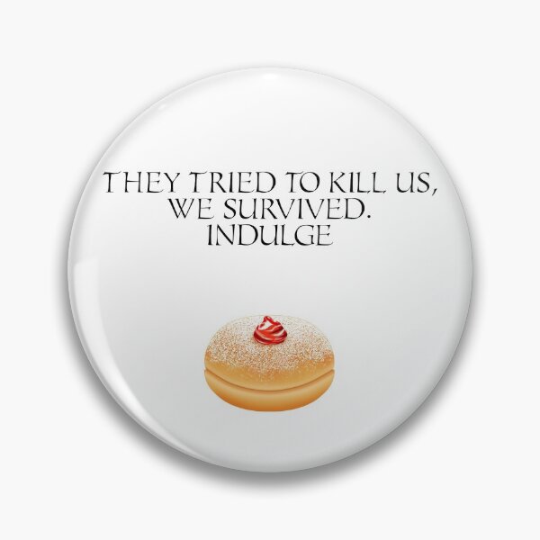 Item preview, Hanukkah Special - Story of hanukka maccabis in short - They Tried to kill us, We  survived. Indulge. Strawberry Jam Donut designed and sold by talgursmusthave.