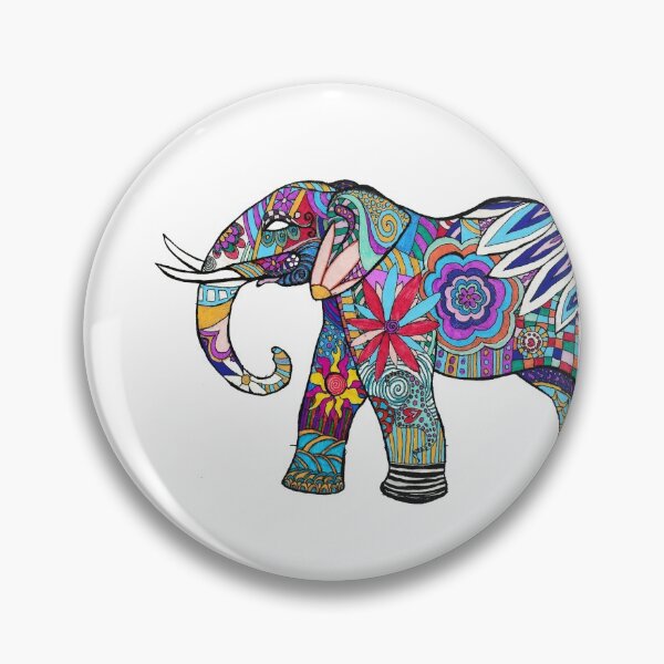 Item preview, Psychedelic Pachyderm  designed and sold by Alliecat Arts.