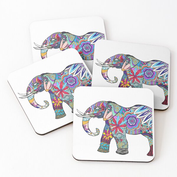 Item preview, Psychedelic Pachyderm  designed and sold by Alliecat Arts.