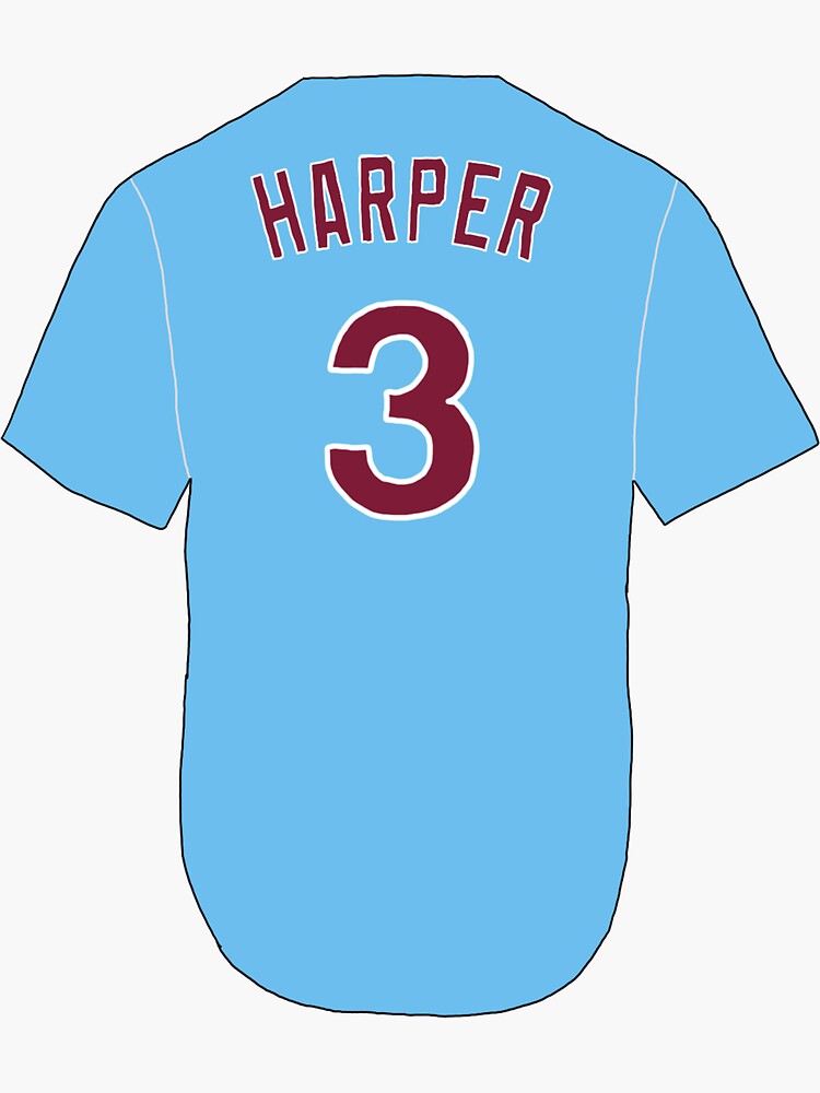 Bryce Harper Jersey  Art Board Print for Sale by athleteart20