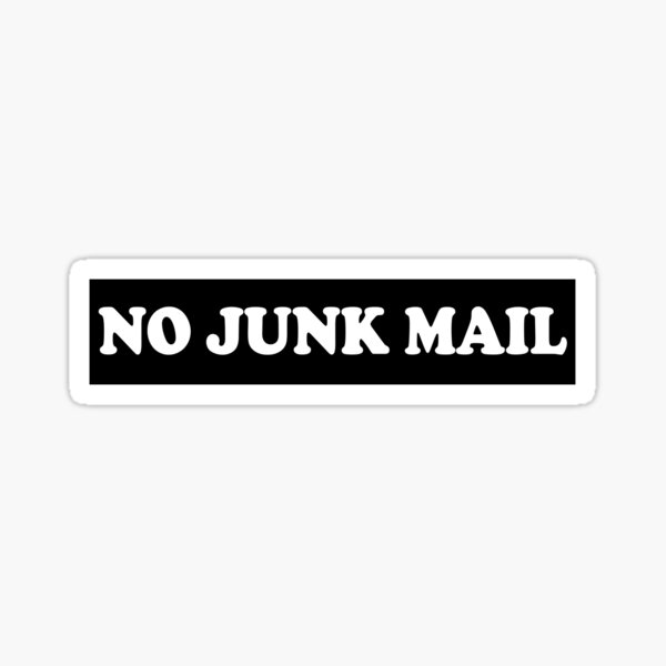 stop no ad advertising mailbox sticker logo sticker 3 4cm