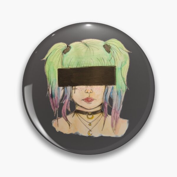 Item preview, Rainbow Haired Watercolor Girl designed and sold by RagingOstrich.