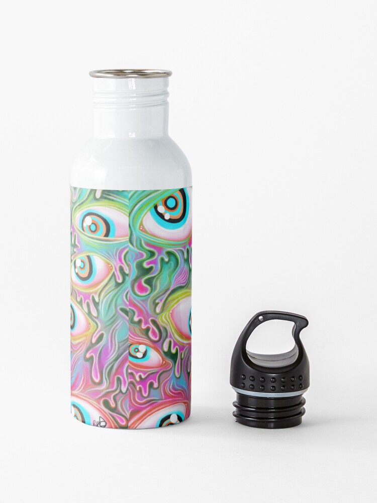 Alternate view of Eyeball Pattern - Color Alt Water Bottle