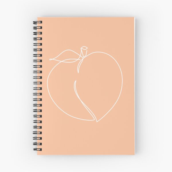 Artikelvorschau, Kontinuierliche Strichzeichnung aus weißem Pfirsich (Design im Taschenformat) entworfen und verkauft von somewhereartsy.