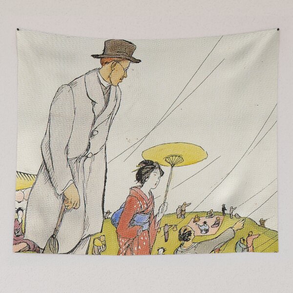Item preview, Yumeji Takehisa - Scenes at Nagasaki Flying Kite 1920 designed and sold by Hangastudio.