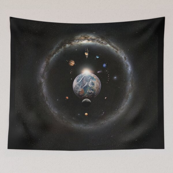 Item preview, SUNRISE on Earth, Planets and Milky Way Ring Background! designed and sold by Pablo Carlos Budassi.