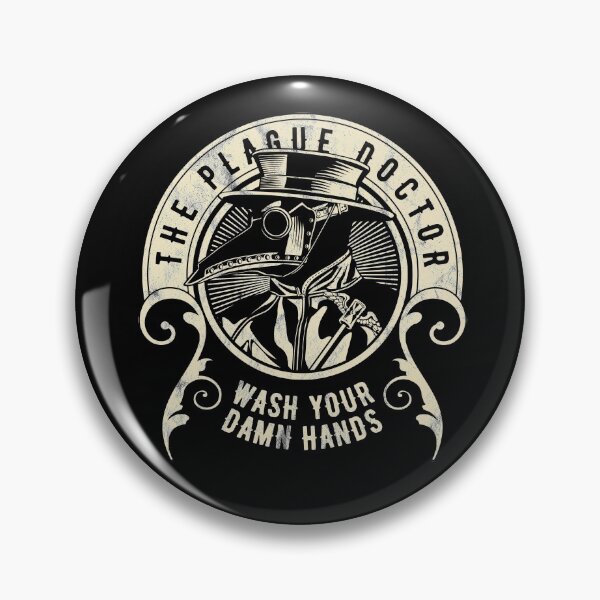 Item preview, Wash Your Damn Hands - Plague Doctor designed and sold by StellarShirts.