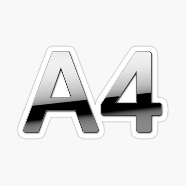 A4 Sticker