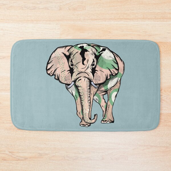 Item preview, Green Painted Elephant designed and sold by piedaydesigns.