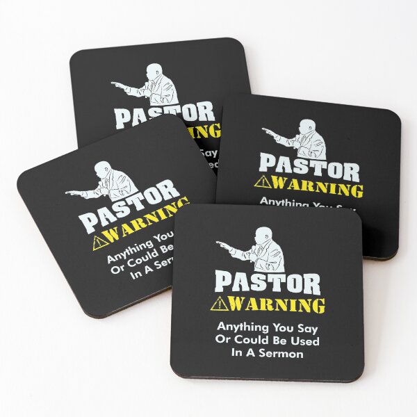 Item preview, Pastor Warning Funny Gift designed and sold by Rafał Gierok.
