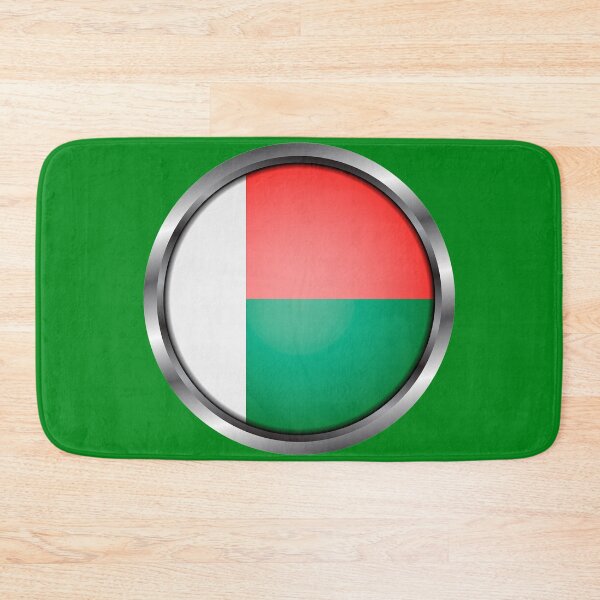 Item preview, Madagascar Flag Round Metal Frame designed and sold by mattpanta.