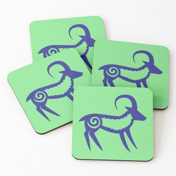 Item preview, Goat (or sheep) Glyph (blue) designed and sold by Argent Whiskers.