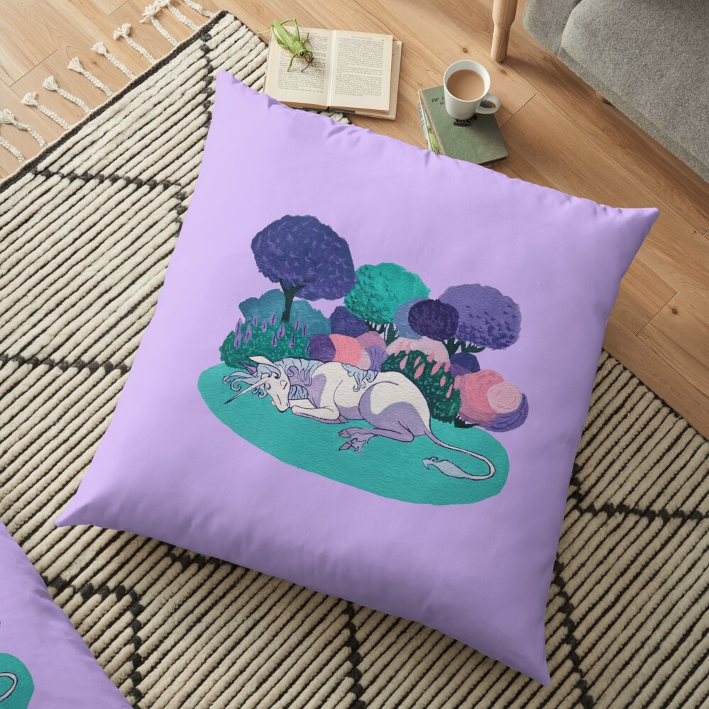 Sleeping Unicorn Floor Pillow
