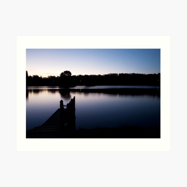 Dusk over Lake Daylesford Art Print