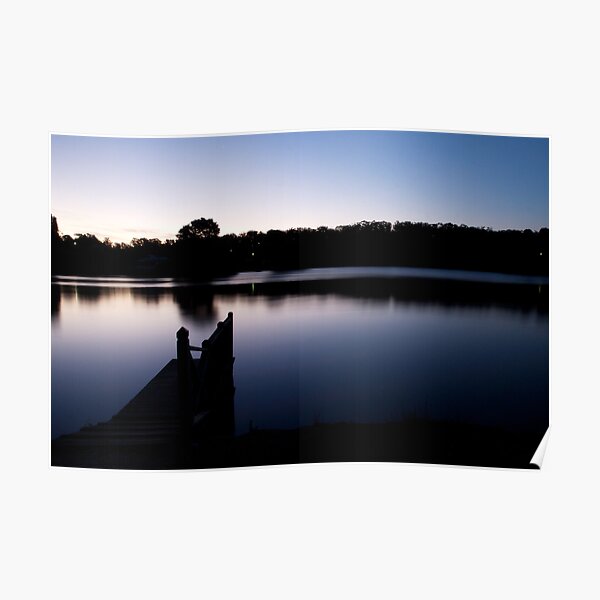 Dusk over Lake Daylesford Poster