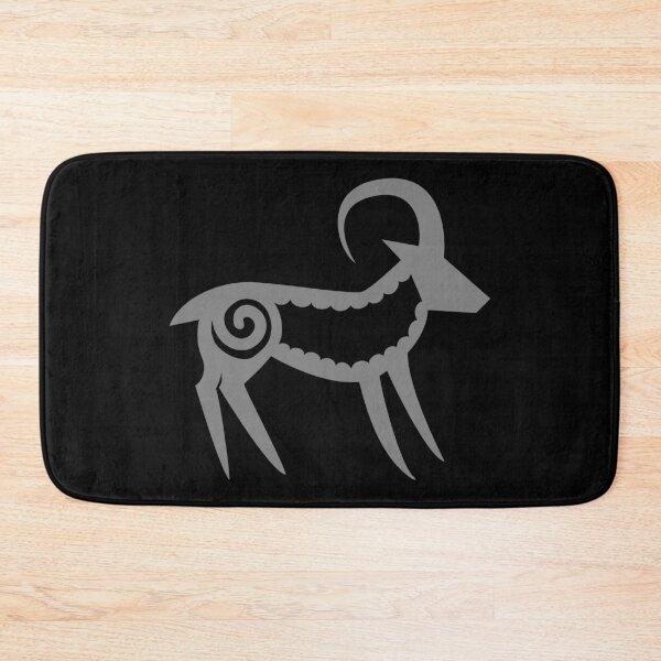 Item preview, Goat (or sheep) Glyph (gray) designed and sold by Argent Whiskers.