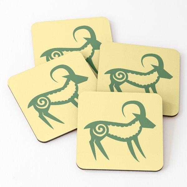 Item preview, Goat (or sheep) Glyph (green) designed and sold by Argent Whiskers.