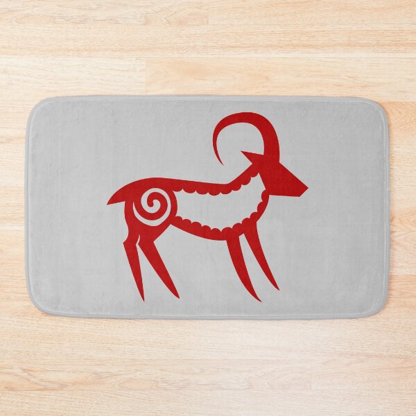 Item preview, Goat (or sheep) Glyph (red) designed and sold by Argent Whiskers.