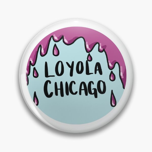 Item preview, Loyola University Chicago Drip Graphic, Blue and Pink  designed and sold by roseliliana.