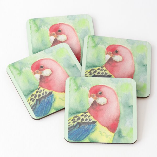 Item preview, Eastern Rosella Watercolour designed and sold by SquibbleDesign.