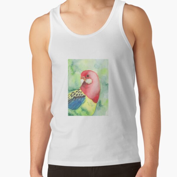 Eastern Rosella Watercolour Tank Top