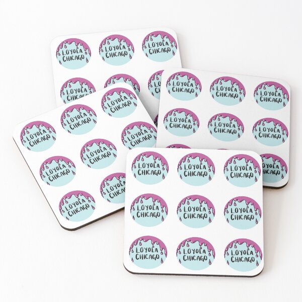 Item preview, Loyola University Chicago Drip Graphic, Blue and Pink  designed and sold by roseliliana.