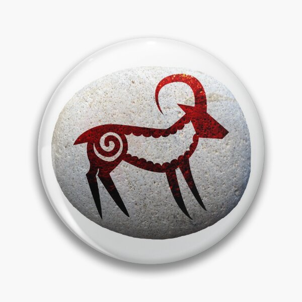Item preview, Goat (or sheep) Petroglyph designed and sold by Argent Whiskers.