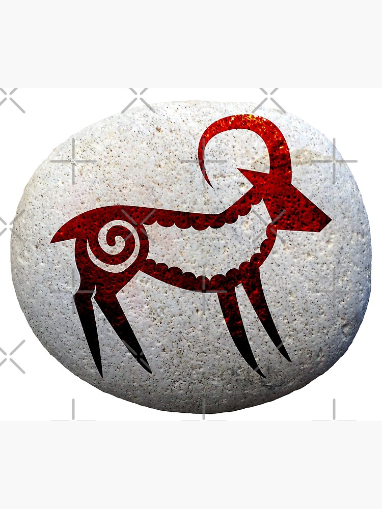 “Goat (or sheep) Petroglyph” Poster by argentwhiskers | Redbubble