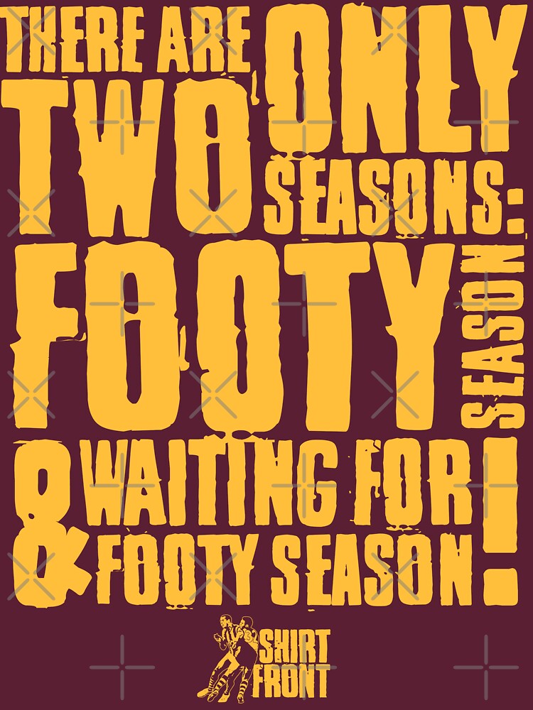 Two Seasons: Gold on Maroon by shirtfront-co