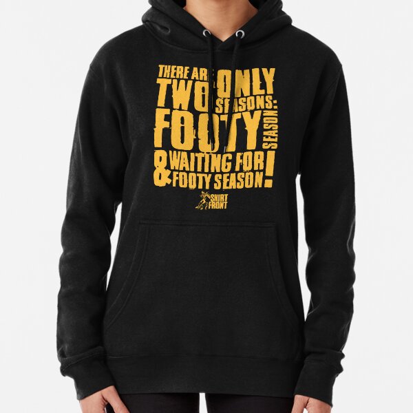 Two Seasons: Gold on Maroon Pullover Hoodie