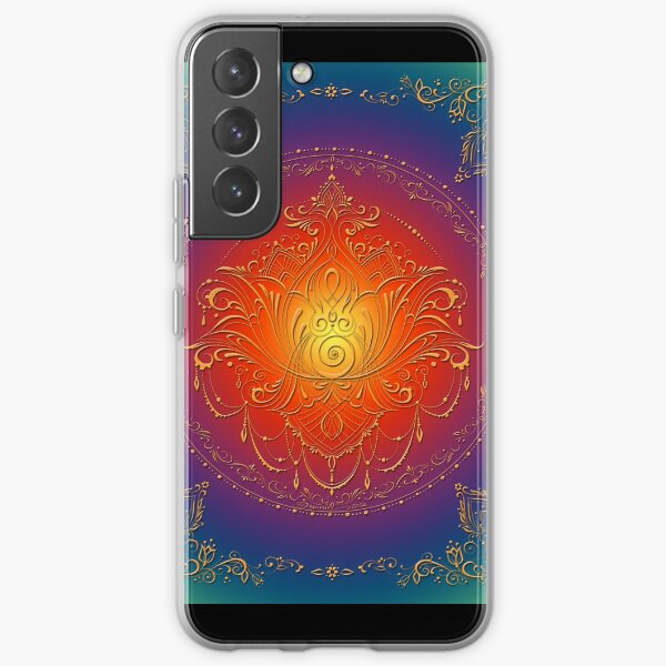 Lotus Goddess in blooming Rainbow Chakra Samsung Galaxy Soft Case