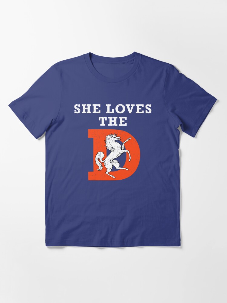 AtoZShirtsandMore She Loves Big Sacks and That Denver D / Denver Football Team / Shirt / Unisex / Gift / Football / Retro