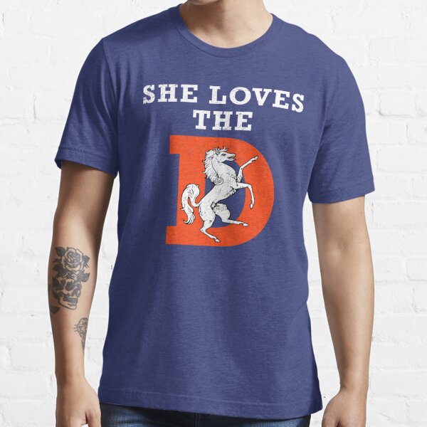 : Football Shirt - She Loves Big Sacks That Denver D. Unisex  Shirt : Clothing, Shoes & Jewelry