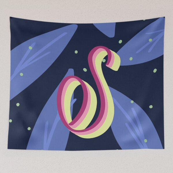 Item preview, S- creative monogram scripted lettering of letter s designed and sold by Ilze Lucero.