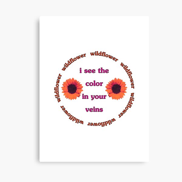 Item preview, 5SOS Wildflower "I see the color in your veins" designed and sold by Finn Andrykowski.