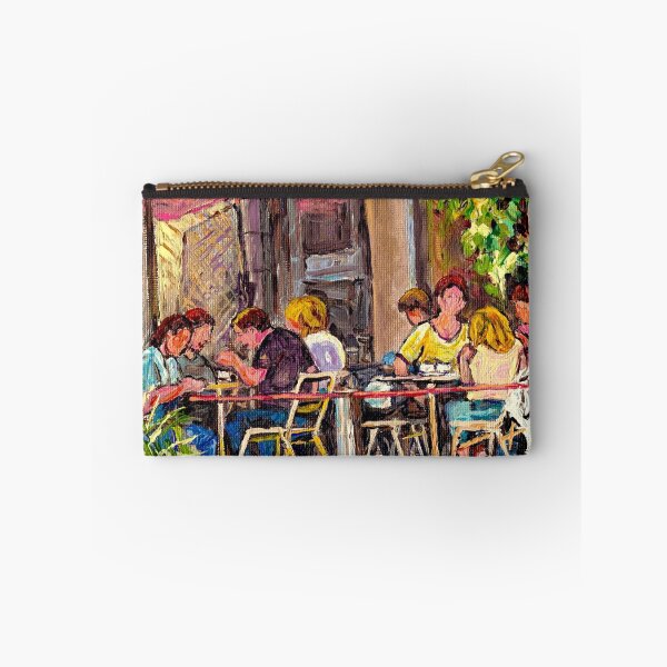 Item preview, SIDEWALK CAFE RUE ST.DENIS BISTRO TERRACE ORIGINAL MONTREAL ART designed and sold by Carole  Spandau.