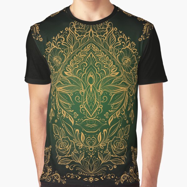 Dreamie's Green Goddess - Dark Graphic T-Shirt