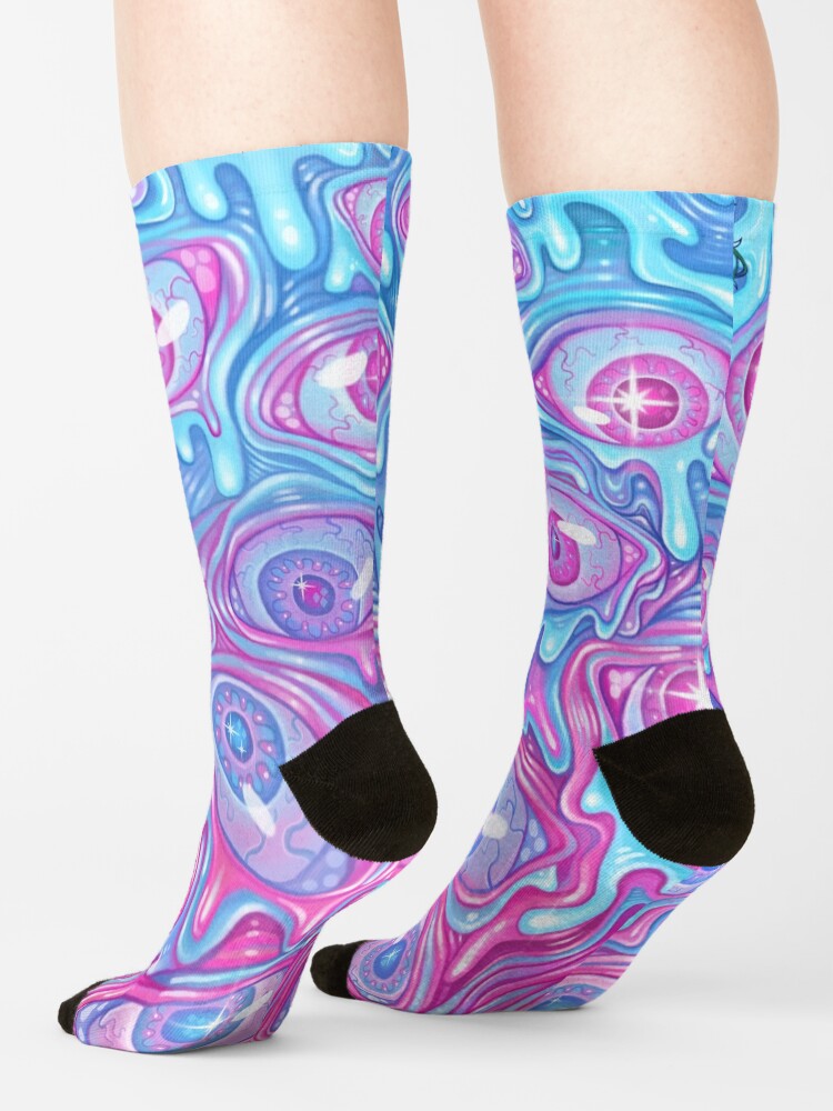 Alternate view of Eyeball Pattern - Version 2 Socks