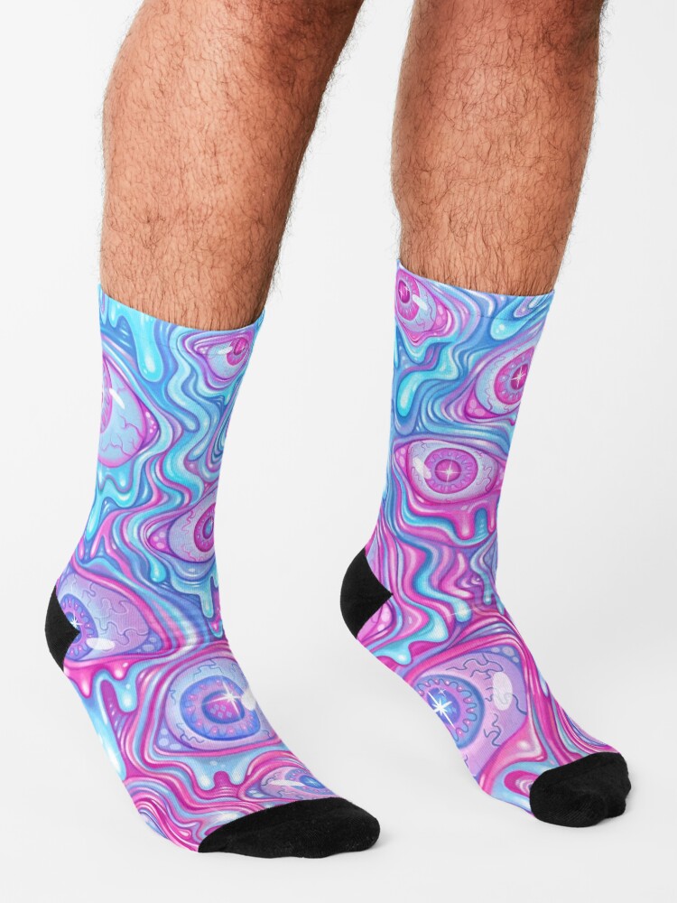 Alternate view of Eyeball Pattern - Version 2 Socks