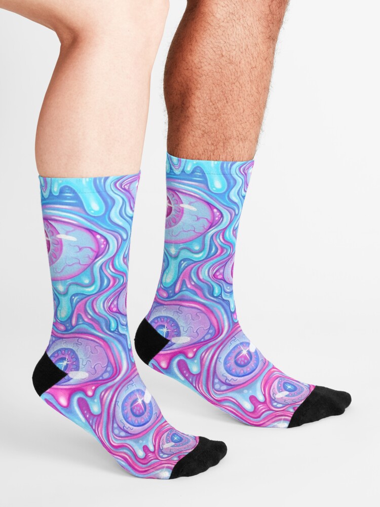 Alternate view of Eyeball Pattern - Version 2 Socks