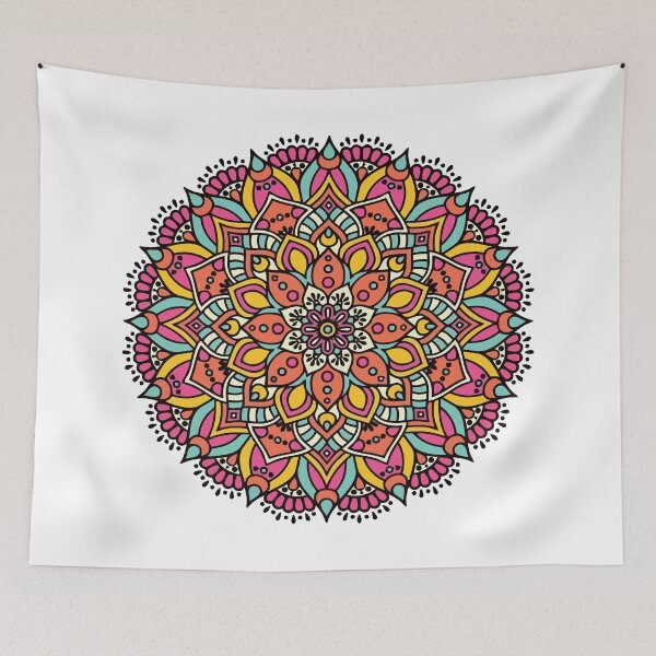 Item preview, Pink circular mandala designed and sold by Hangrid-Work.